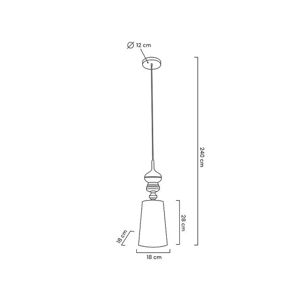 MOOSEE lampa wisząca QUEEN 20 złota - Moosee
